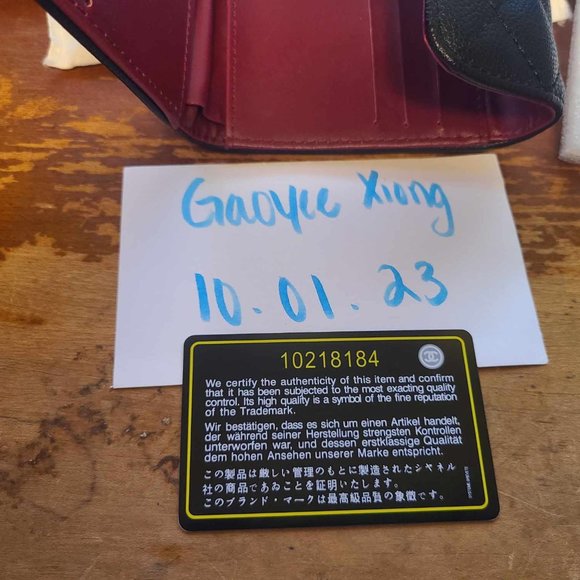 Chanel Quilted Wallet with Authenticity Card and Dust Bag - Picture 2 of 5